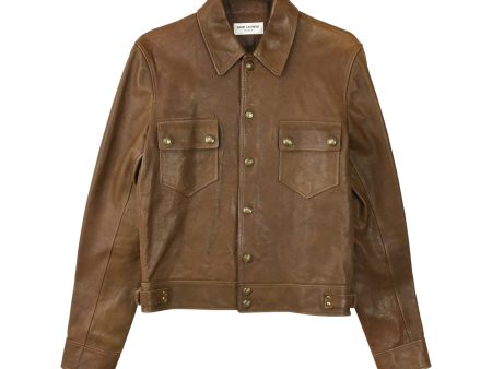 Saint Laurent Leather Jacket - Men s S Hot on Sale