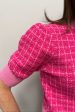 THML Pink Short Sleeve Knit Top For Discount