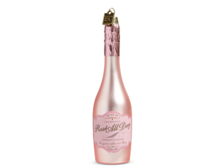 Raz Congratulations Pink Champagne Ornament Discount