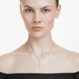 Swarovski Constella Y Necklace - White Crystal Pearl Rhodium For Sale