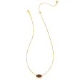 Kendra Scott Elisa Bamboo Frame Necklace - Gold Sale