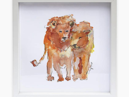 Anne Neilson Lion Framed Print Online