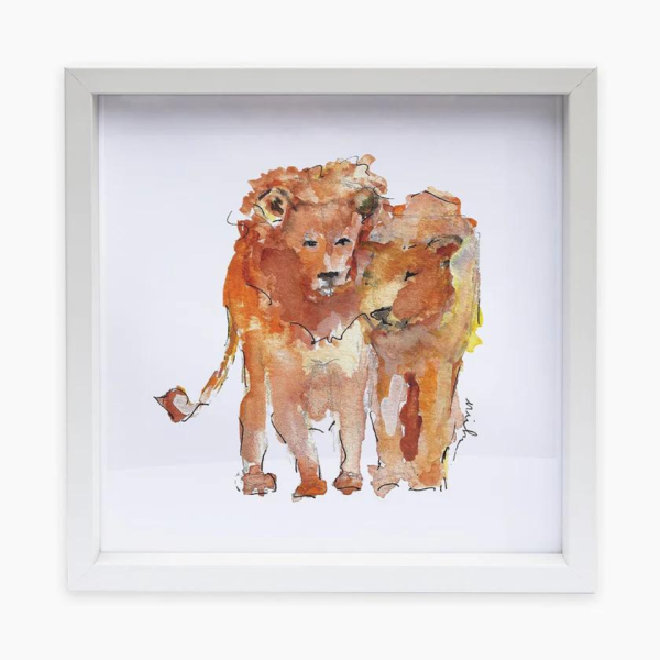 Anne Neilson Lion Framed Print Online