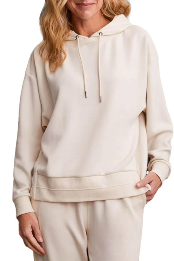 Tribal Combo Fabric Sweatshirt w  Hood - Eggshell Online