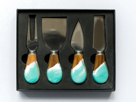 Lynn & Liana Resin Coated Cheese Knife Set Discount