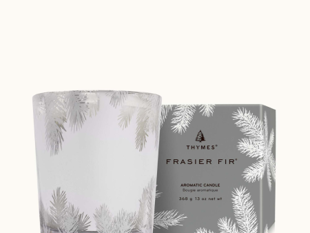 Thymes Silver Poured Candle - Frasier Fir Hot on Sale