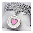 Lola Heart Pendant - Vintage Pink For Sale