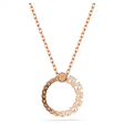 Swarovski Matrix Circle Pendant - Crystal Pearl Rose Gold For Cheap