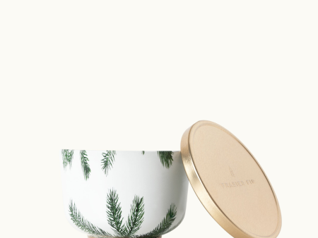 Thymes Frasier Fir Candle Tin with Gold Lid Discount