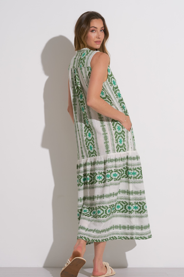 Elan Maxi Dress with Tassles Online now