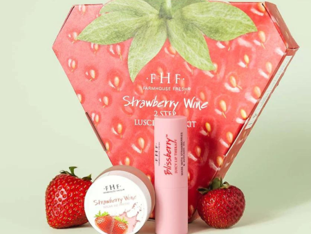 Farmhouse Fresh Strawberry Wine Luscious Lip Kit Fashion