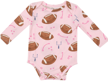 Angel Dear Footballs Pink Bodysuit Fashion