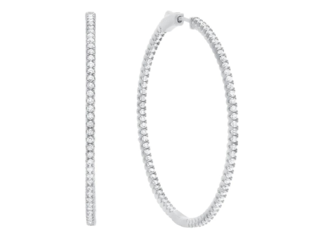 Crislu Large Pave Hoop Earrings Discount