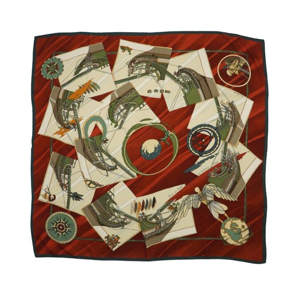 Hermes  Face Au Large  Scarf Fashion