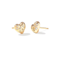 Kendra Scott Holland Heart Stud Earrings - Gold on Sale