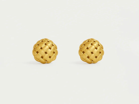 Dean Davidson Weave Ball Studs - Gold For Cheap