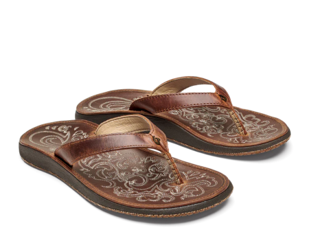 Olukai Paniolo Flip Flops - Natural Cheap