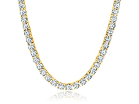 Crislu Brilliant Cut Tennis Necklace - 18k Gold Cheap