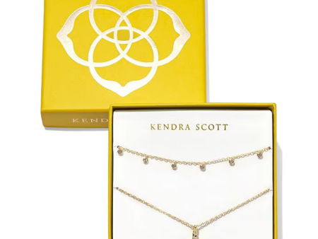 Kendra Scott Amelia Cross Necklace Gift Set - Gold Cheap