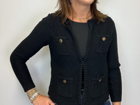 Lilly Pulitzer Kenton Cardigan - Black Metallic Online now