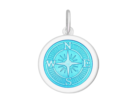 Lola Compass Pendant - Light Blue Online Hot Sale