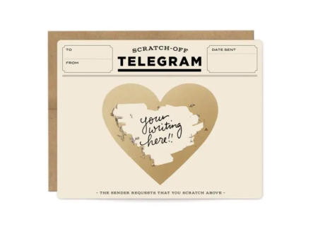 Inklings Paperie Scratch-off Card - Classic Telegram Supply