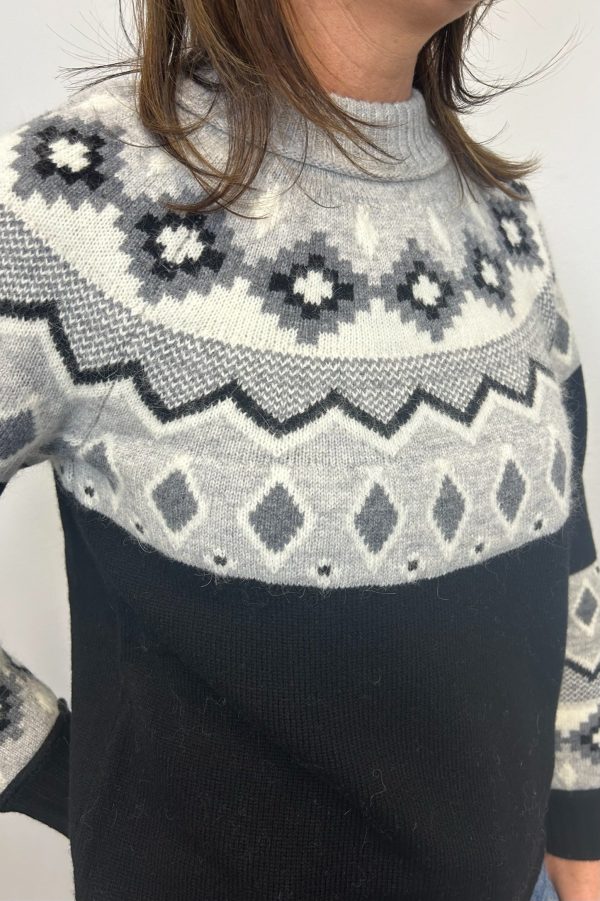 Alashan Adeline Fair Isle Crew Neck Online Sale