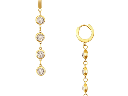 Ellie Vail Cadence Huggie Drop Earrings Online