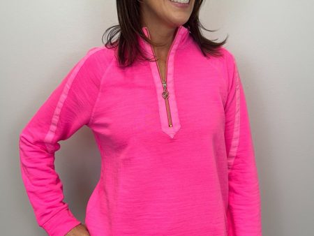 Lilly Pulitzer Ashlee Pullover - Passion Fruit Pink Supply