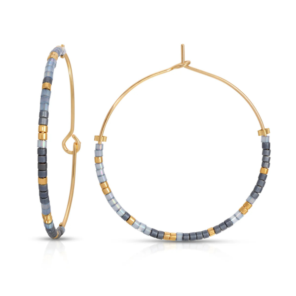 Dot & Dash Morse Code Hoop Earrings - Isaiah 43:18-19 Online