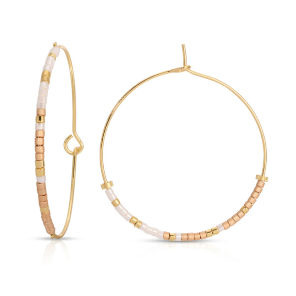 Dot & Dash Morse Code Hoop Earrings - Isaiah 41:10 Hot on Sale