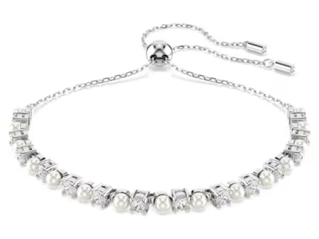 Swarovski Matrix 3mm Bracelet - White Rhodium Cheap