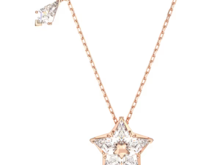 Swarovski Stella Star Pendant - White Rose Gold Sale