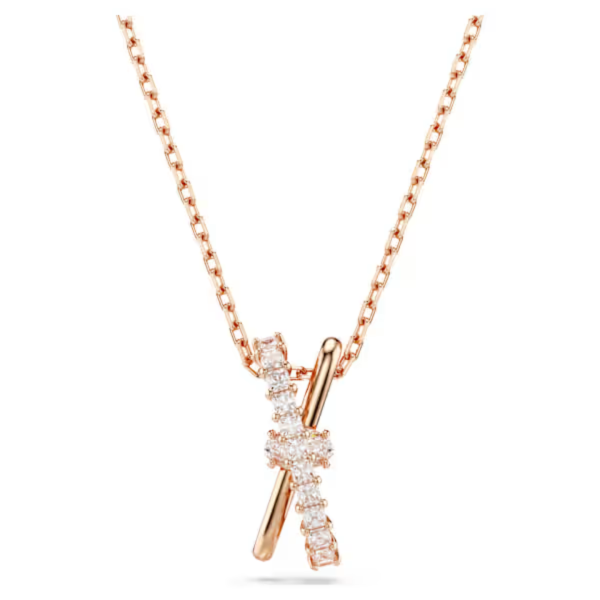 Swarovski Hyperbola Twist Pendant - White Rose Gold Online