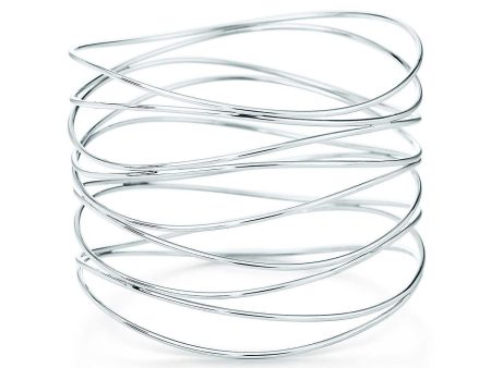 Tiffany & Co.  Wave Nine-Row  Bangle For Sale