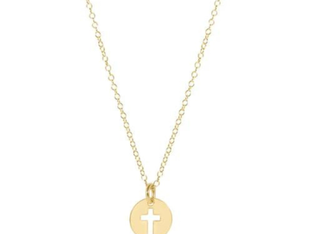 Enewton Blessed Small Gold Disc Necklace - 16  Supply