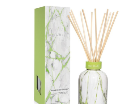 Capri Blue Modern Marble Petite Reed Diffuser - Honeydew Crush Online now