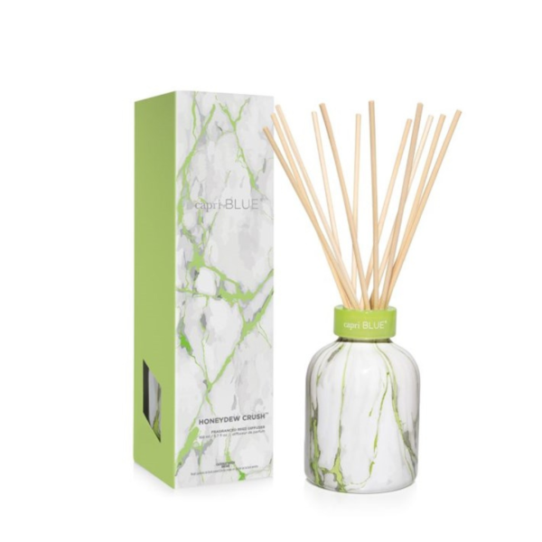 Capri Blue Modern Marble Petite Reed Diffuser - Honeydew Crush Online now