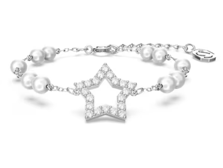 Swarovski Stella Pave Star Bracelet - Crystal Pearl Rhodium For Cheap