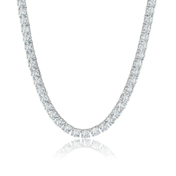 Crislu Brilliant Cut Tennis Necklace - Platinum Online now