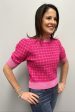 THML Pink Short Sleeve Knit Top For Discount