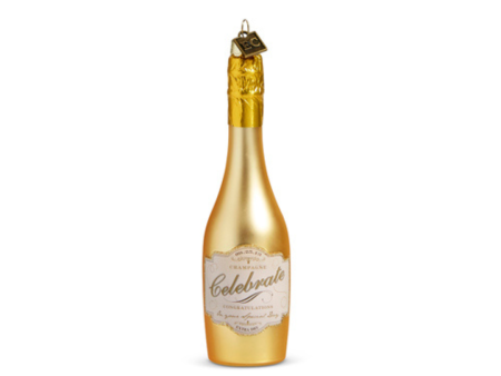 Raz Congratulations Gold Champagne Ornament Discount