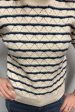 THML Blue and Cream Stripe Top Online Hot Sale