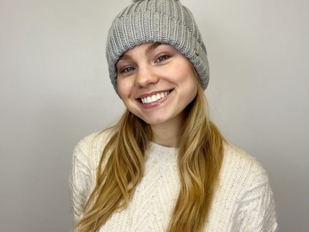 Classic Ribbed Beanie w  Pom Pom Cheap