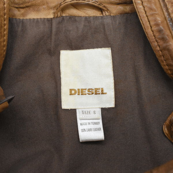 Diesel Convertible Leather Jacket - Men s S For Cheap