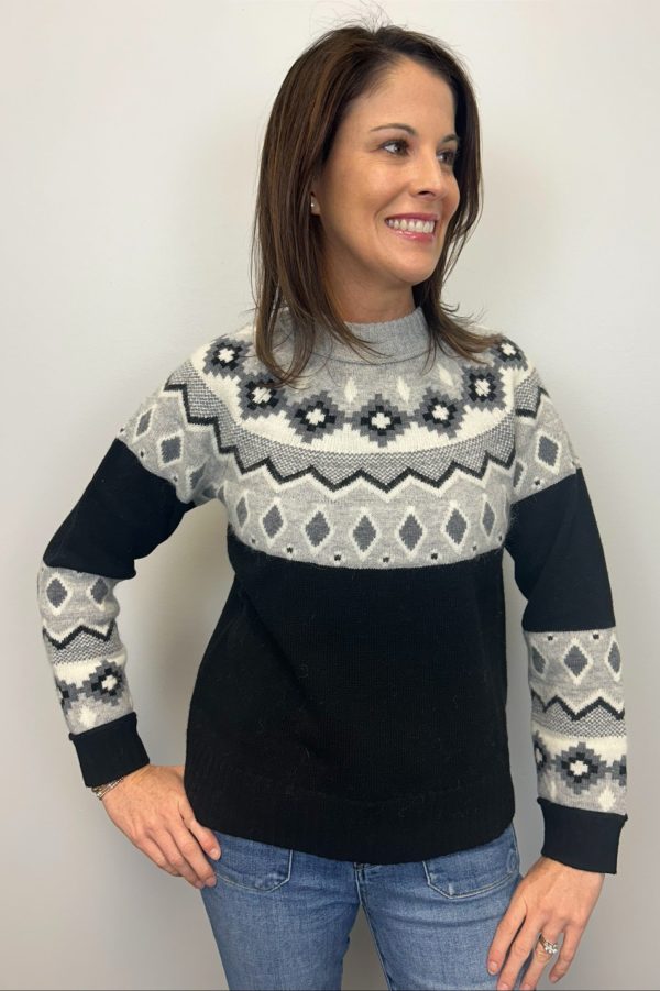 Alashan Adeline Fair Isle Crew Neck Online Sale