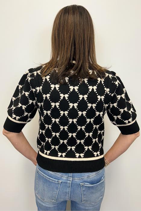 THML Short Sleeve Bow Sweater on Sale