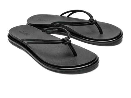 Olukai  Aka Flip Flops - Black For Cheap