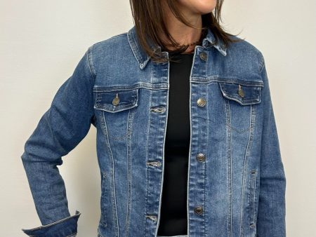 Tribal Eco Friendly Classic Denim Jacket - Dark Vintage For Cheap