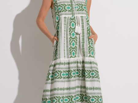 Elan Maxi Dress with Tassles Online now